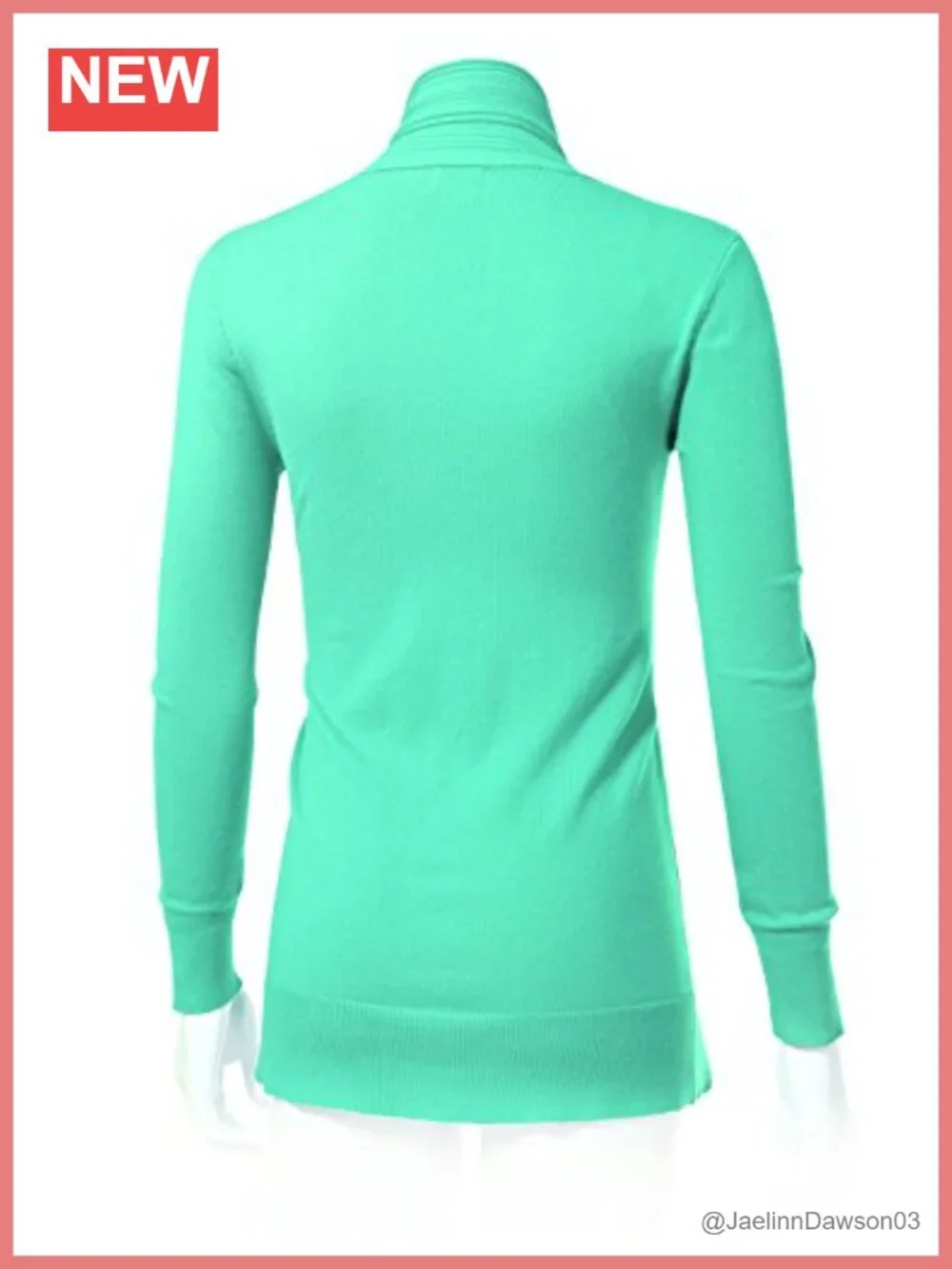 Women's Long Open-Front Cardigan Sweater with Pockets